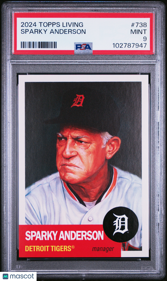 2024 Topps Living Sparky Anderson #738 PSA 9 102787947