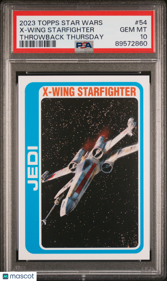 2023 Topps Star Wars Throwback Thursday X-Wing Starfighter #54 PSA 10