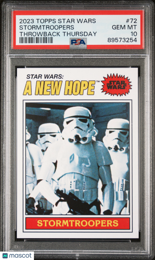2023 Topps Star Wars Throwback Thursday Stormtroopers #72 PSA 10