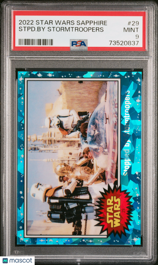 2022 Topps Chrome Sapphire Edition Star Wars Stpd. By Stormtroopers #29 PSA 9