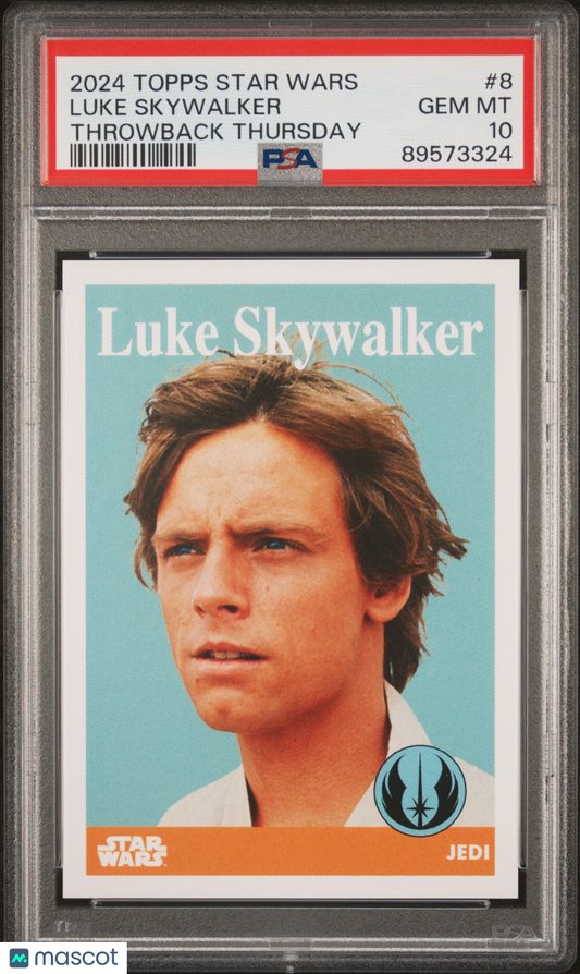 2024 Topps Star Wars Throwback Thursday Luke Skywalker #8 PSA 10