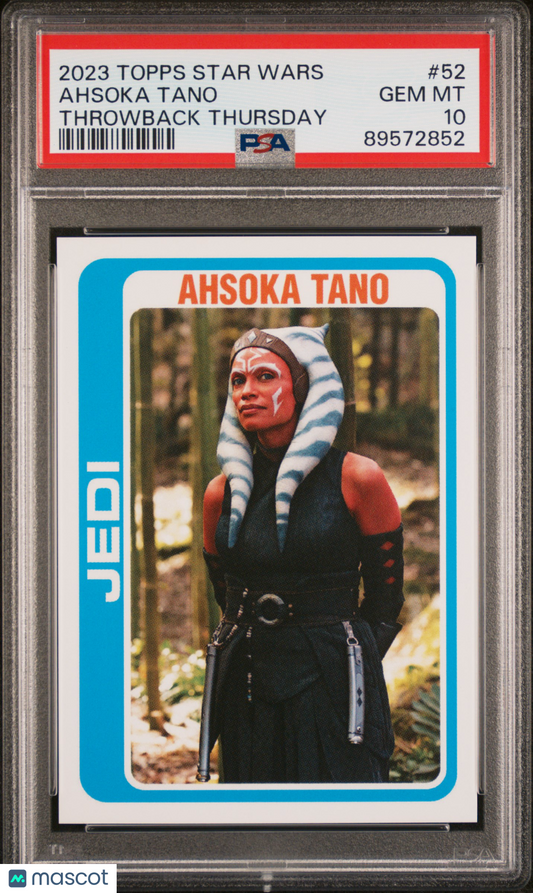 2023 Topps Star Wars Throwback Thursday Ahsoka Tano #52 PSA 10