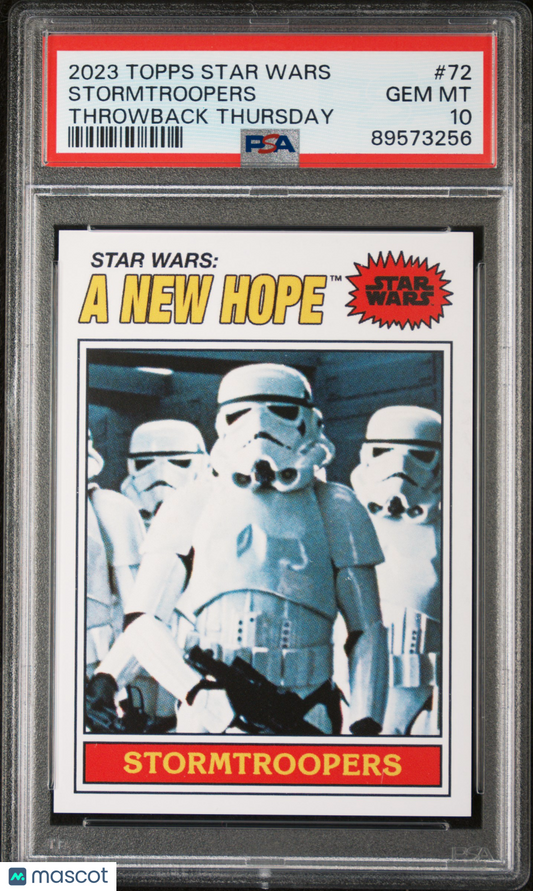 2023 Topps Star Wars Throwback Thursday Stormtroopers #72 PSA 10
