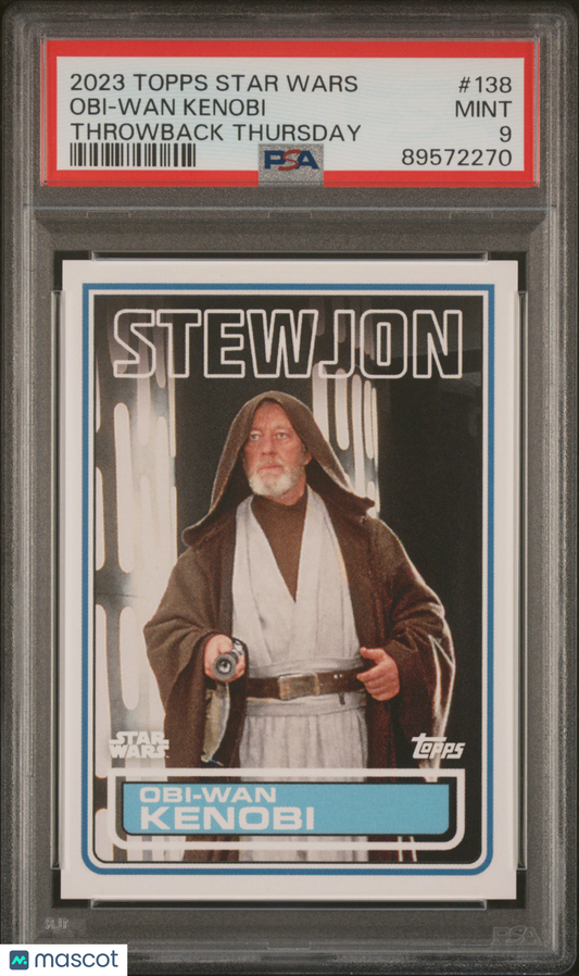 2023 Topps Star Wars Throwback Thursday Obi-Wan Kenobi #138 PSA 9