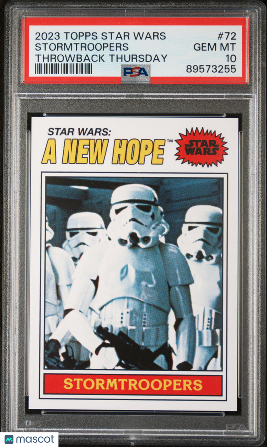 2023 Topps Star Wars Throwback Thursday Stormtroopers #72 PSA 10