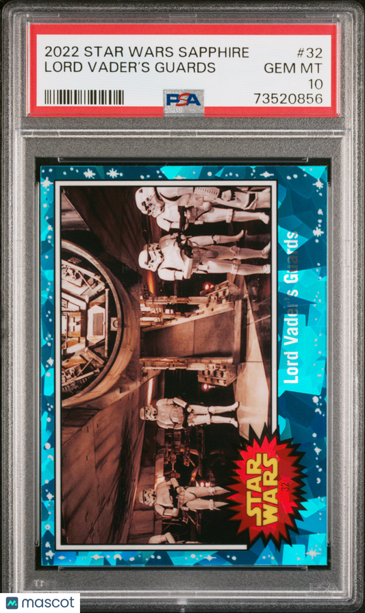 2022 Topps Chrome Sapphire Edition Star Wars Lord Vader’S Guards #32 PSA 10