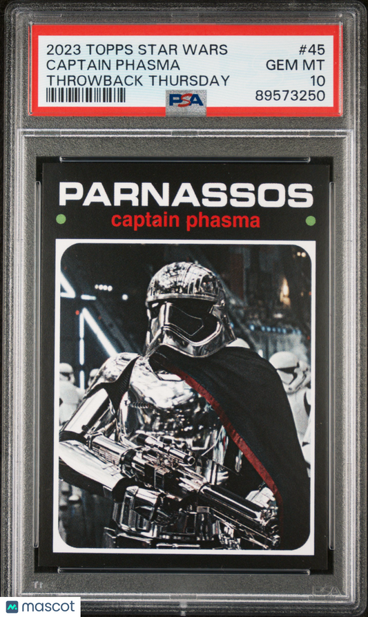 2023 Topps Star Wars Throwback Thursday Captain Phasma #45 PSA 10