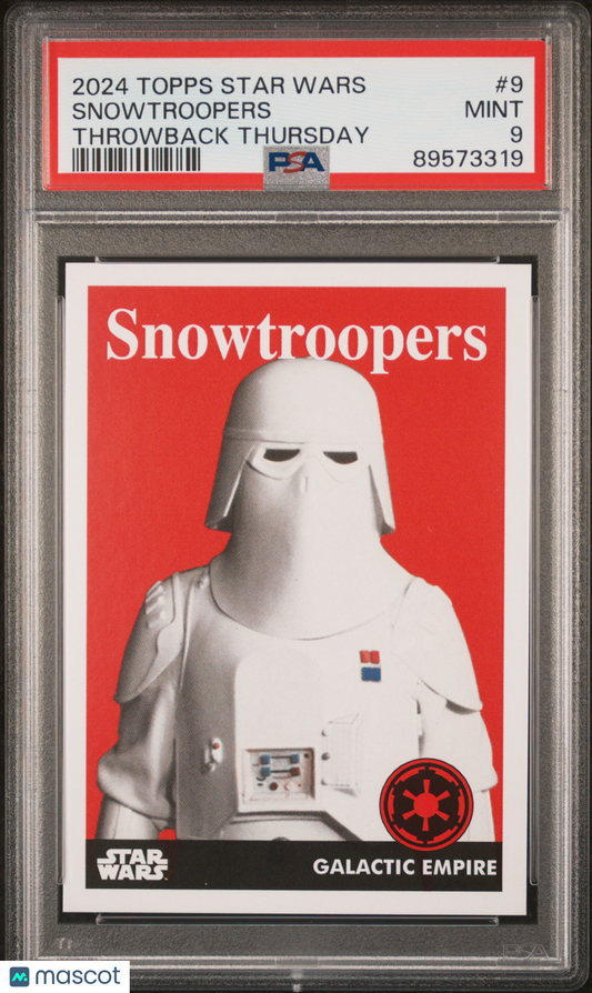 2024 Topps Star Wars Throwback Thursday Snowtroopers #9 PSA 9