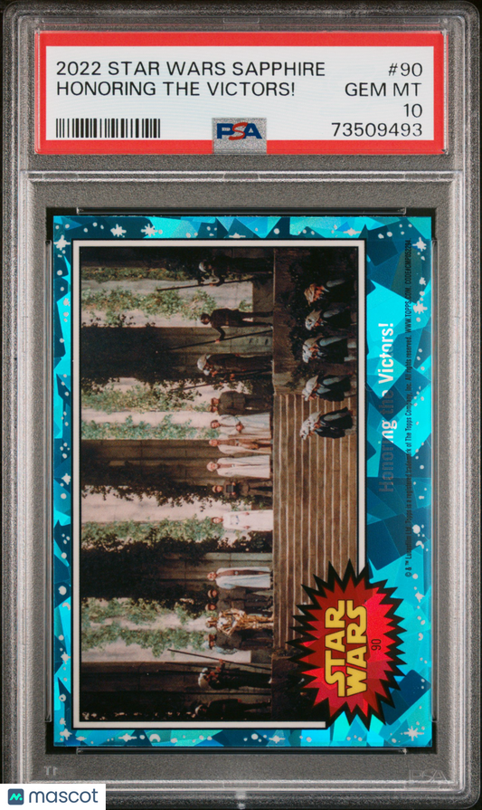 2022 Topps Chrome Sapphire Edition Star Wars Honoring The Victors! #90 PSA 10