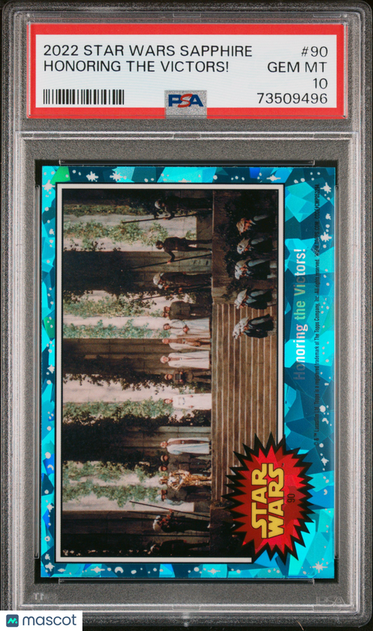 2022 Topps Chrome Sapphire Edition Star Wars Honoring The Victors! #90 PSA 10