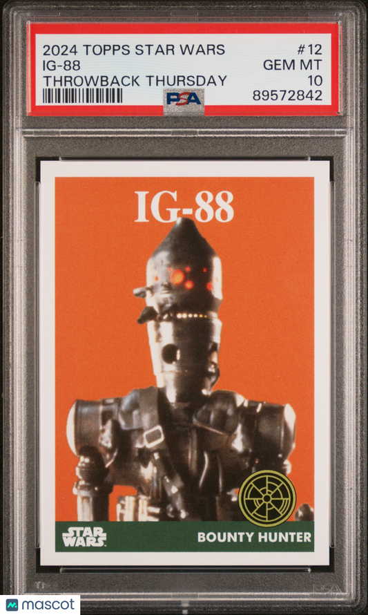 2024 Topps Star Wars Throwback Thursday Ig-88 #12 PSA 10