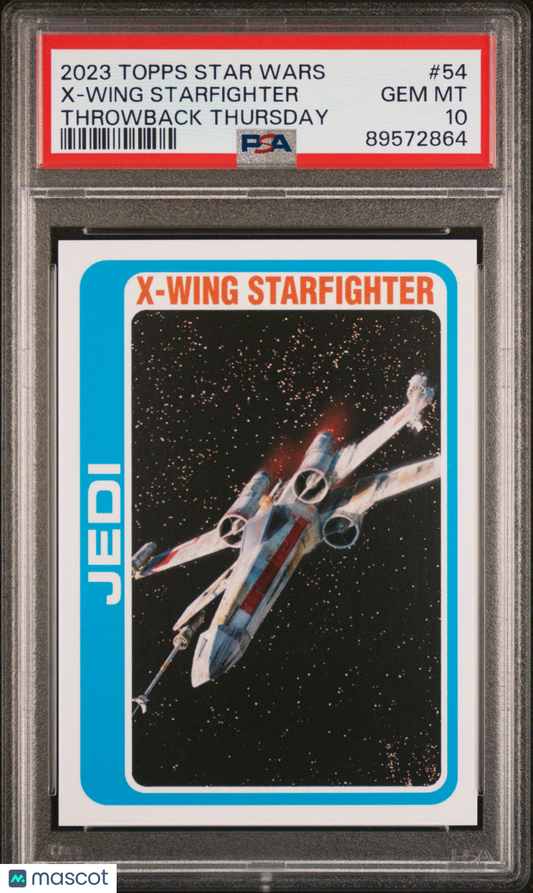 2023 Topps Star Wars Throwback Thursday X-Wing Starfighter #54 PSA 10