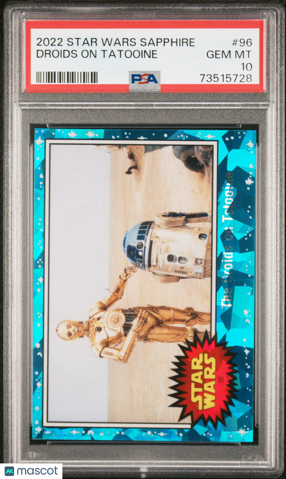2022 Topps Chrome Sapphire Edition Star Wars Droids On Tatooine #96 PSA 10