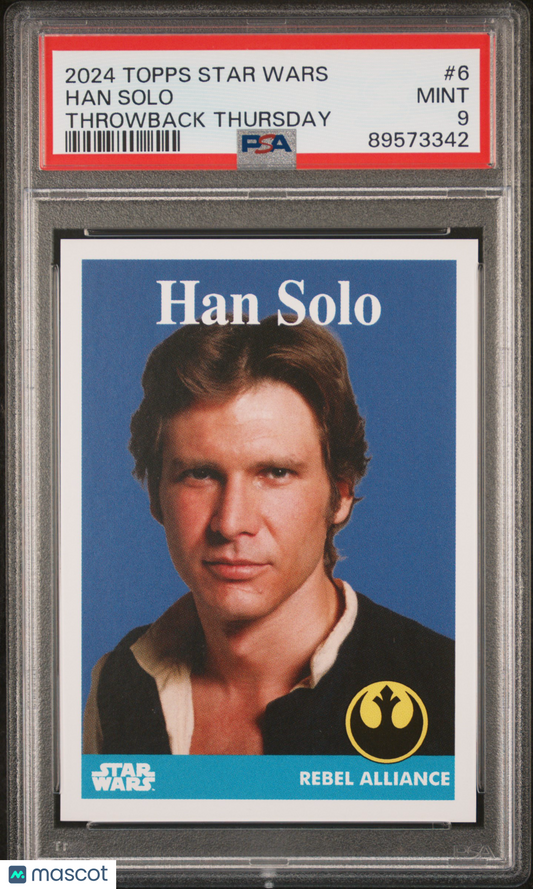 2024 Topps Star Wars Throwback Thursday Han Solo #6 PSA 9