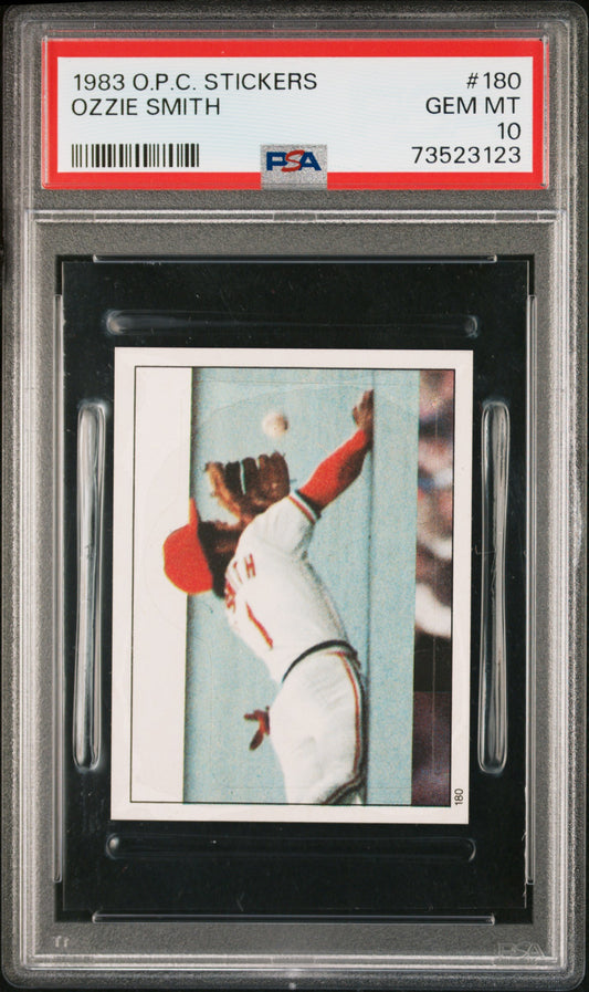 1983 O-pee-chee Stickers Baseball Ozzie Smith #180 Psa 10 73523123
